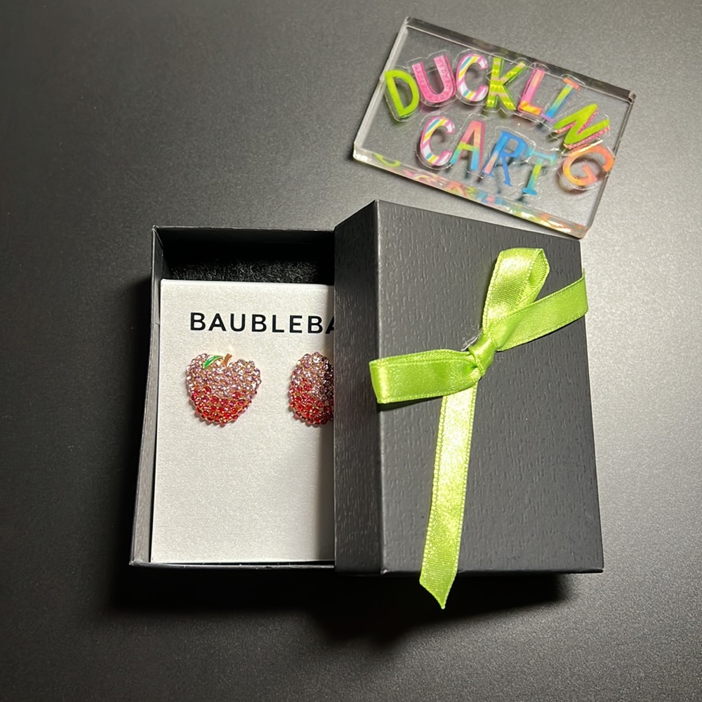 NWT💍  Baublebar  “POISON APPLE” Stud Earrings - Picture 3 of 11